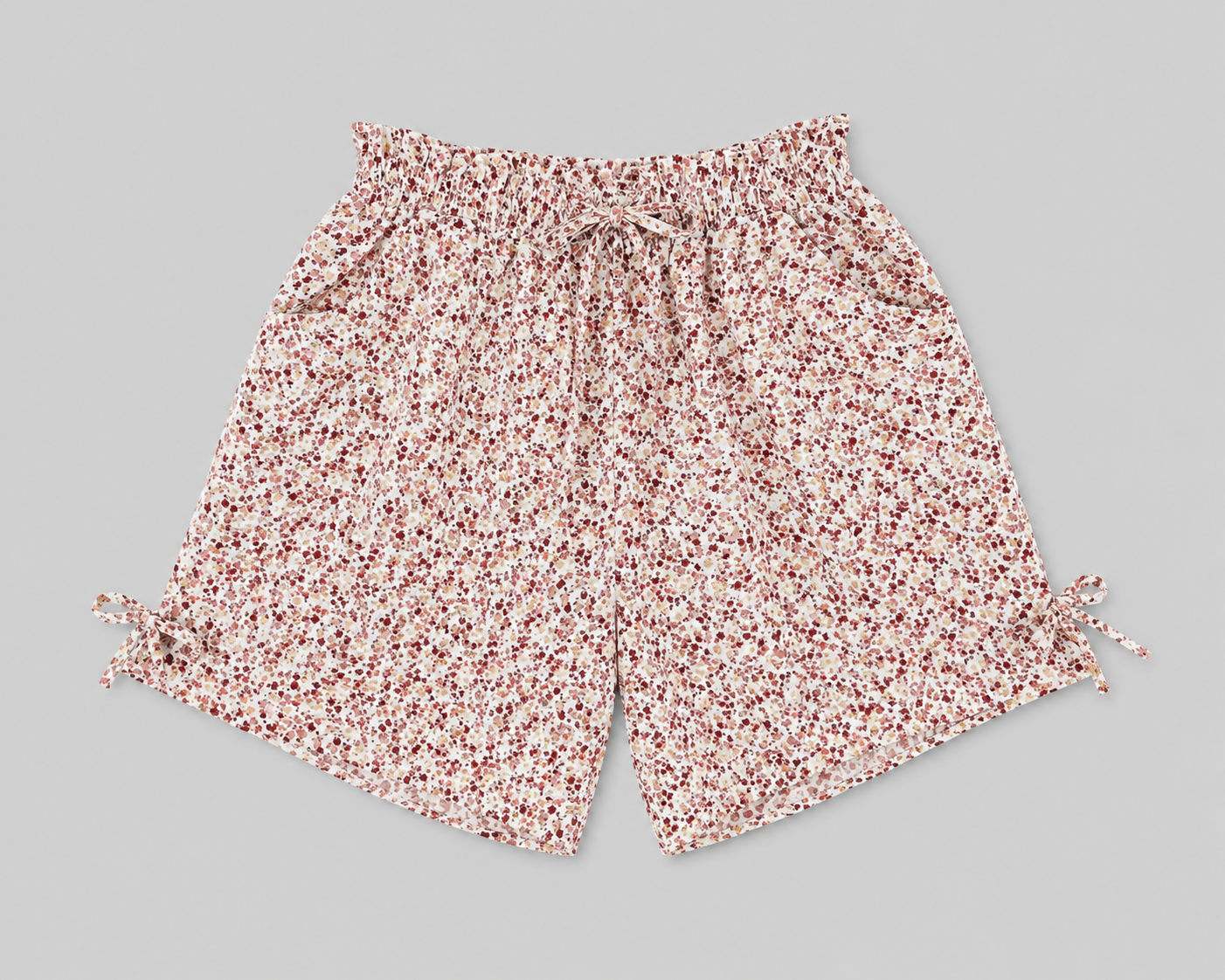 Spring Blossom Tie-Up Shorts