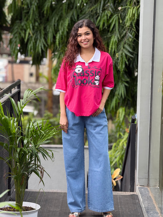 oversized Polo tee