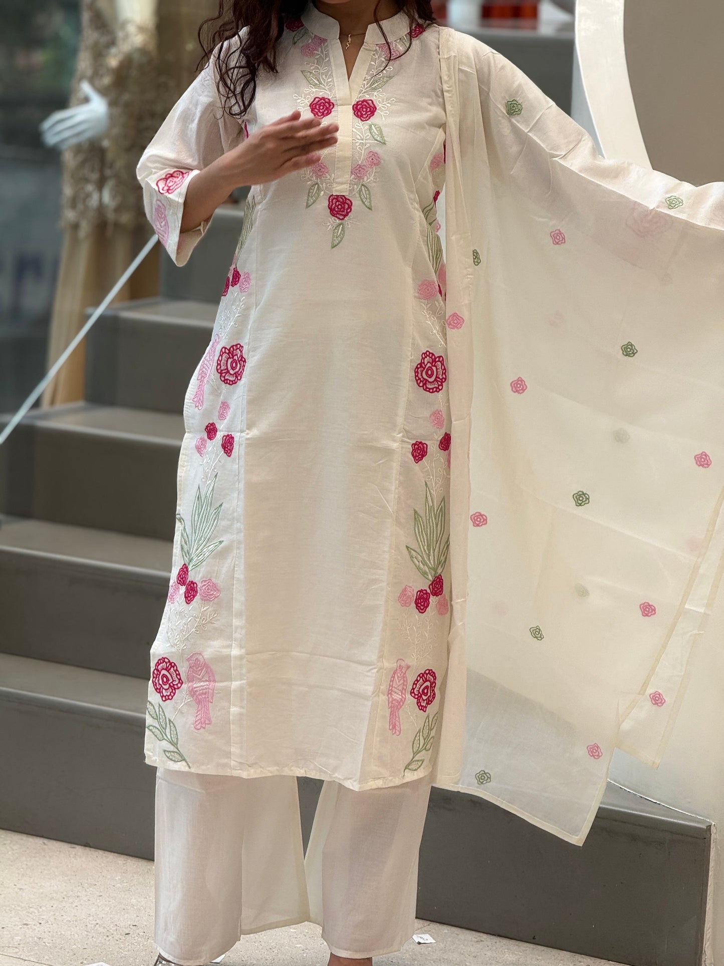 Floral 3 piece suit set
