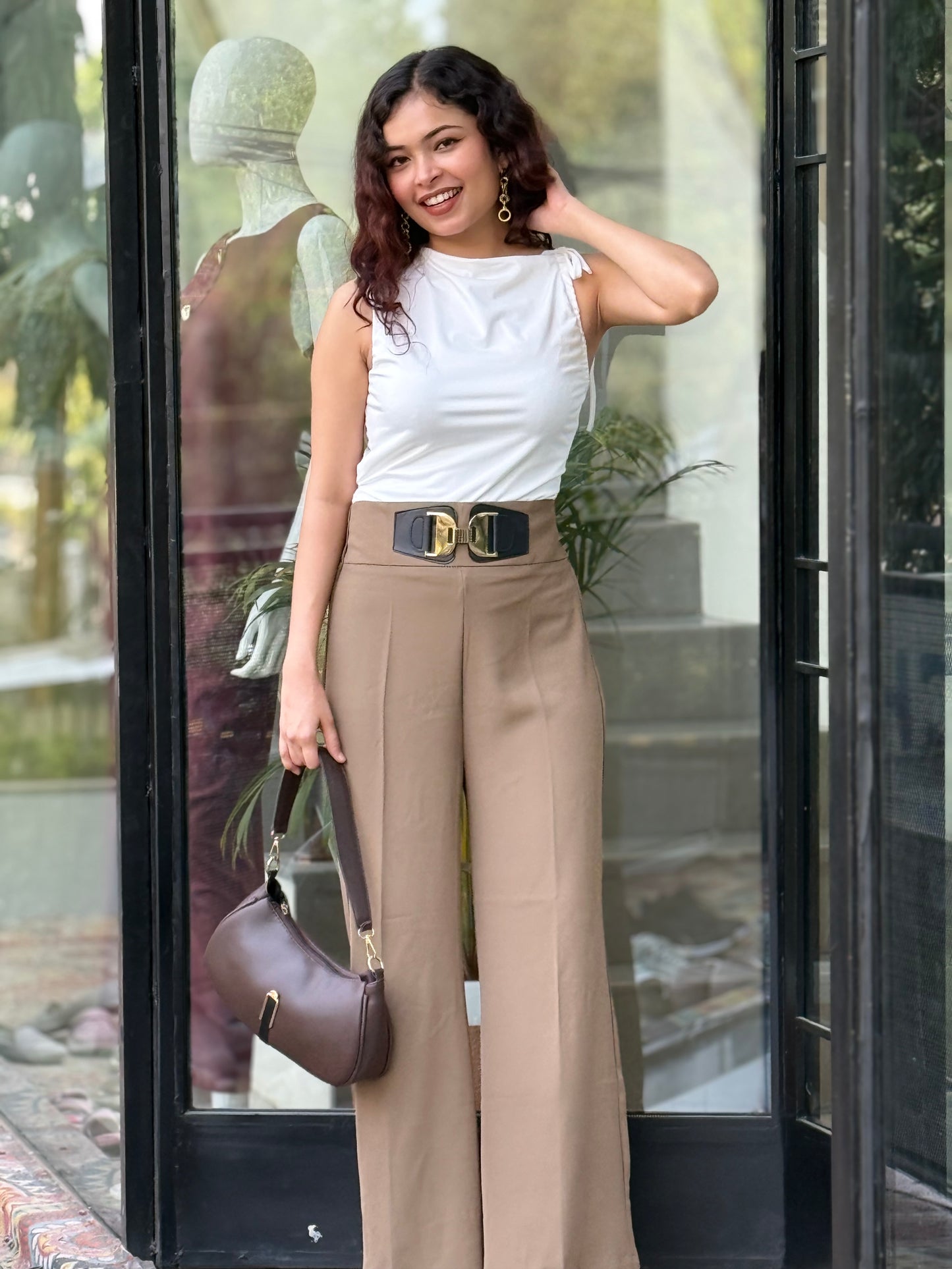 Best seller Elegant High-Waist Wide Leg Trousers