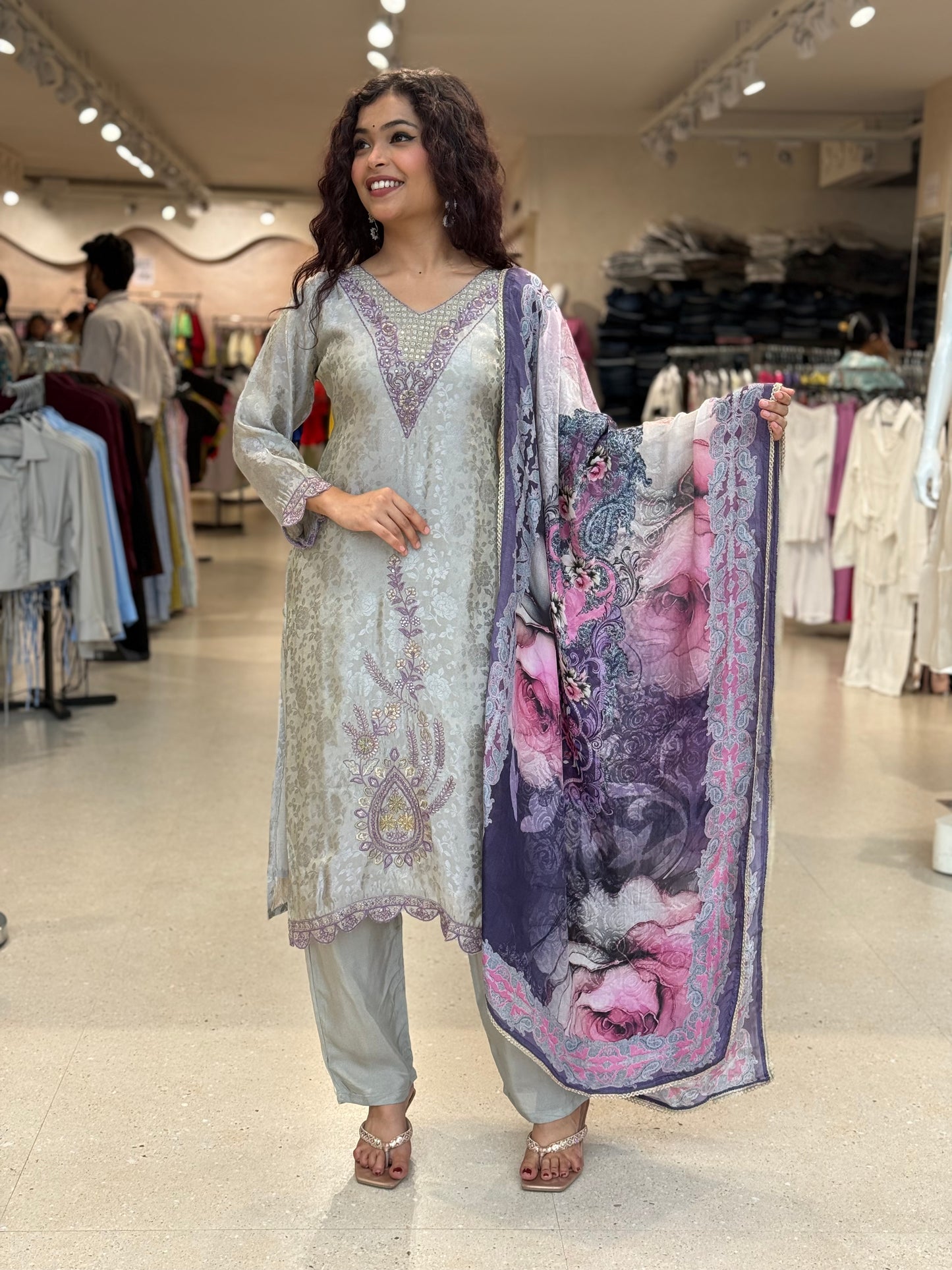 3 piece partywear suit set