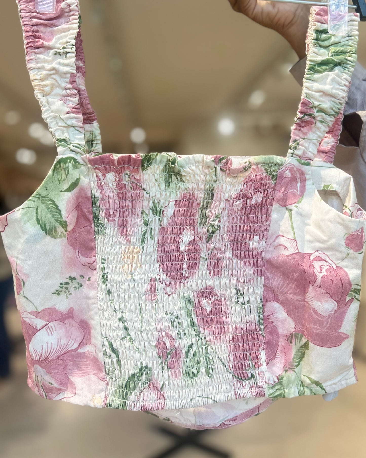 Floral sleeveless top