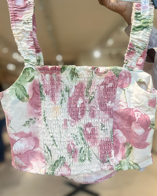 Floral sleeveless top