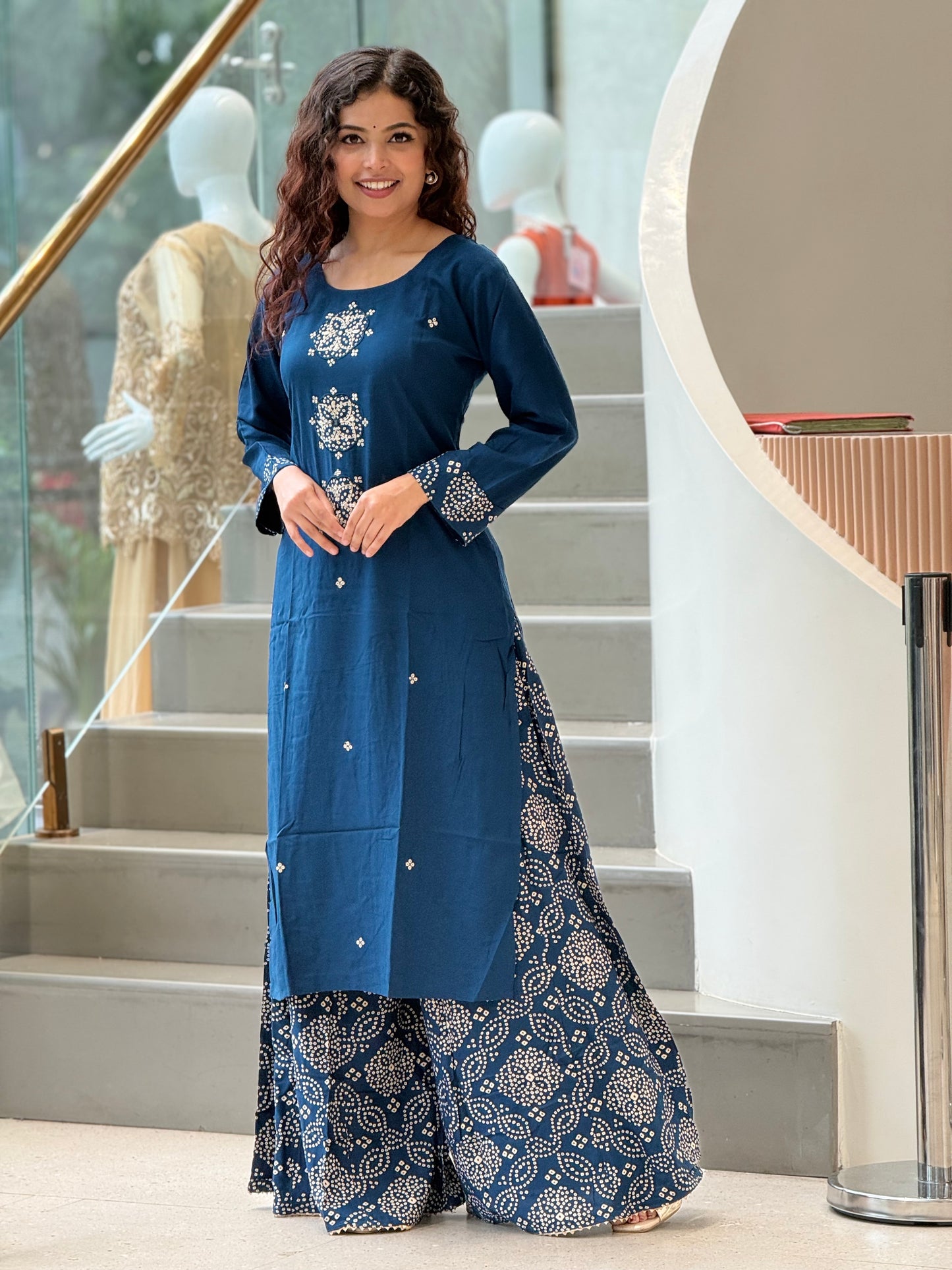 2 piece plazo suit set