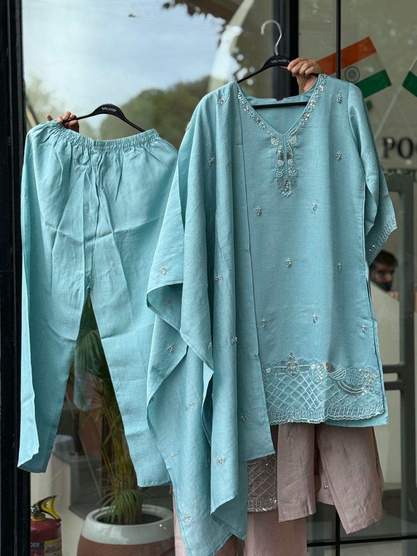 3 piece partywear suit set