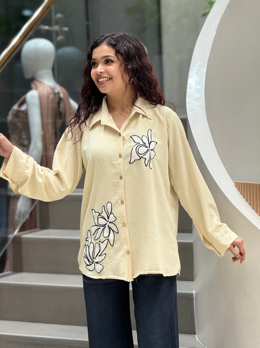 Embroidered partywear shirt