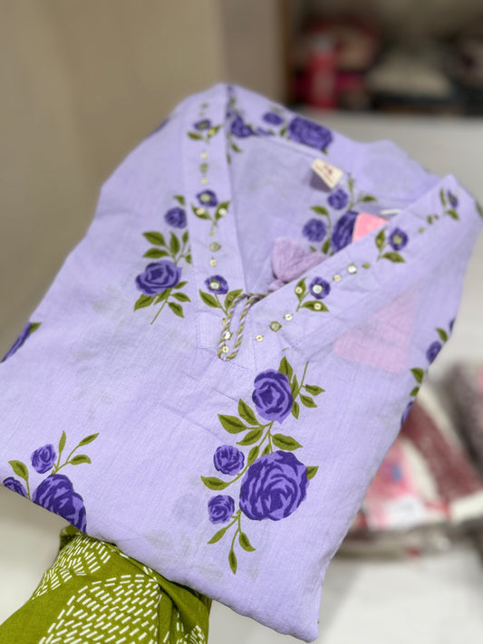 Pure cotton suit set