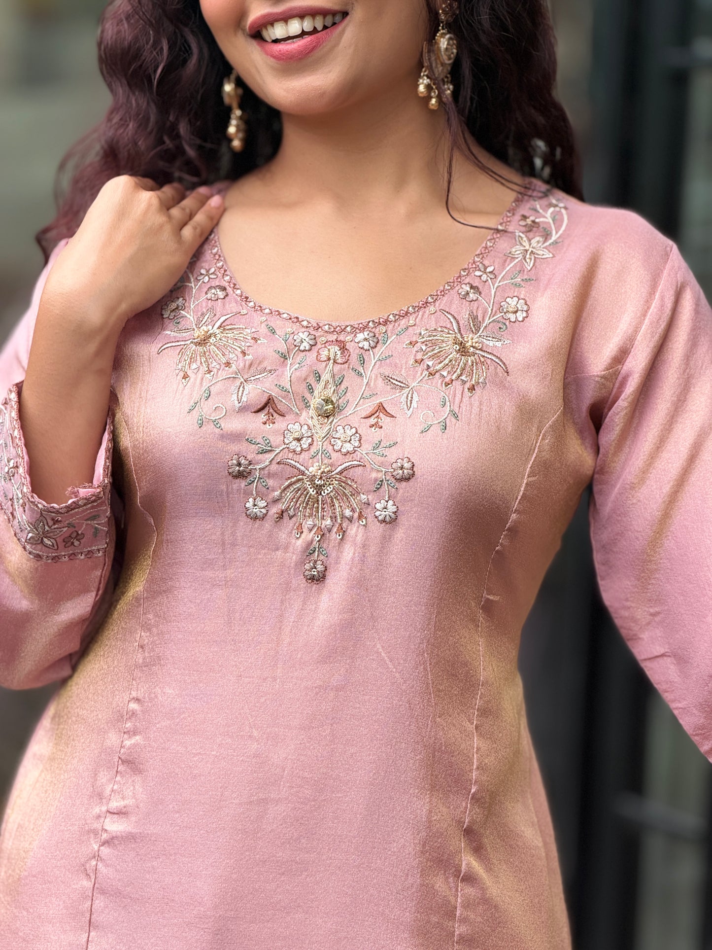 3 piece partywear plazo suit set
