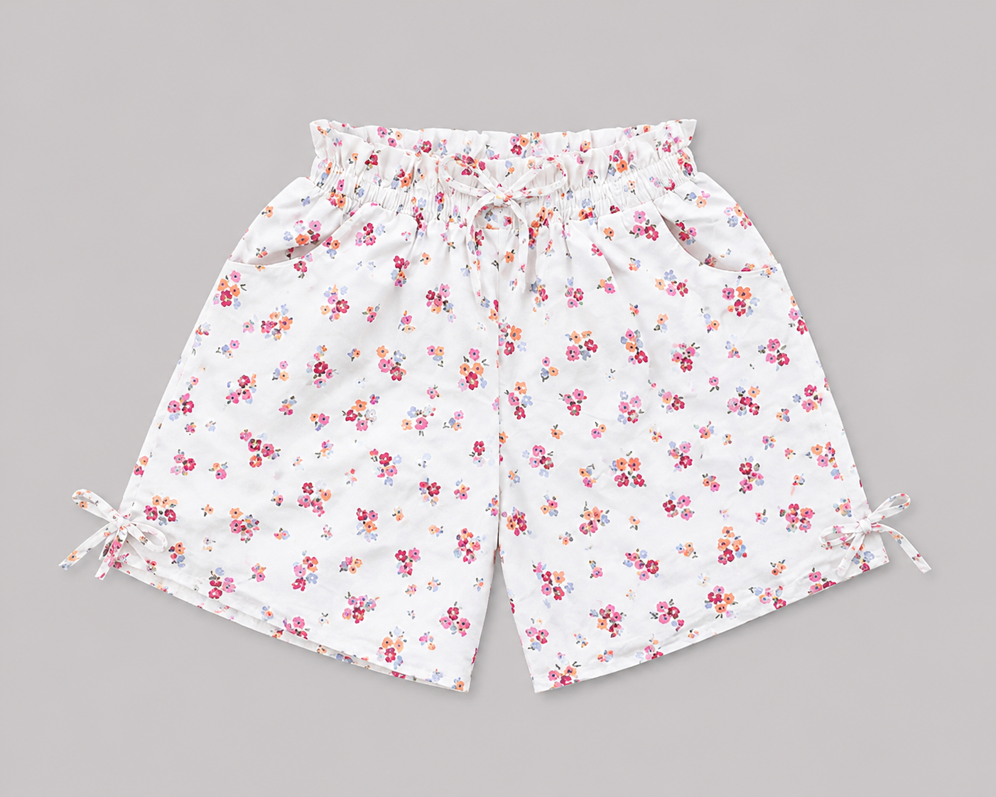 Spring Blossom Tie- Up Shorts
