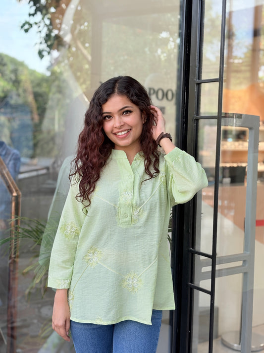 Embroidered Casual Top