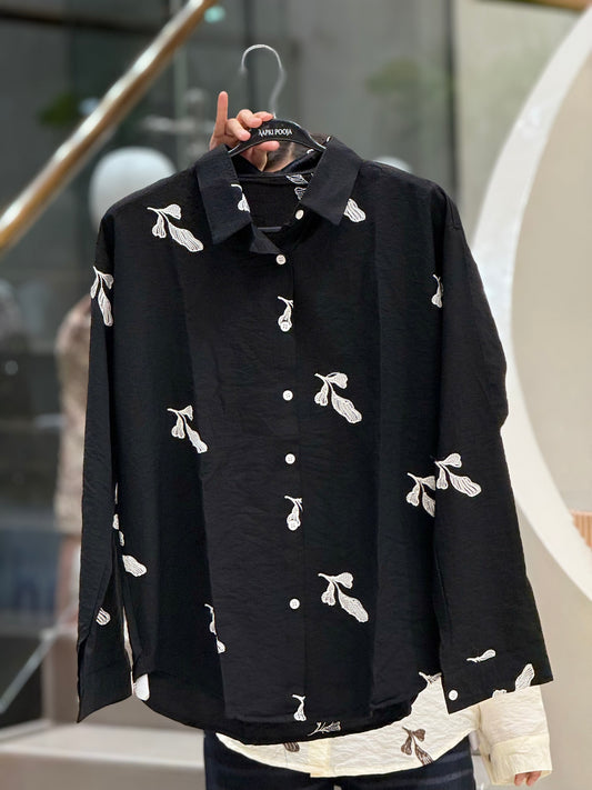 Thread embroidered shirts