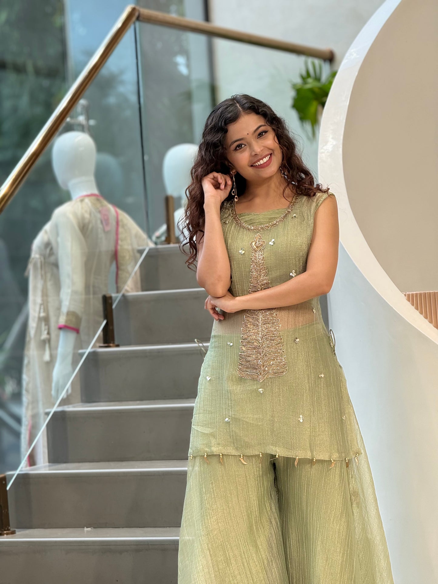 Salsa plazo set three piece set