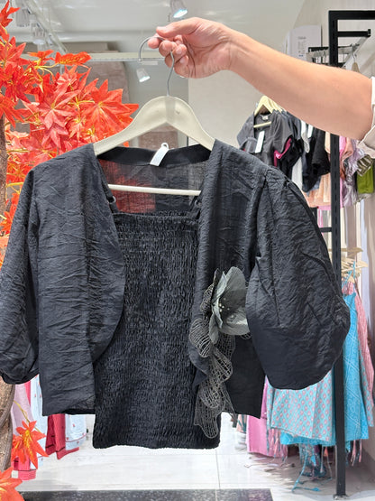 Partywear top with inner