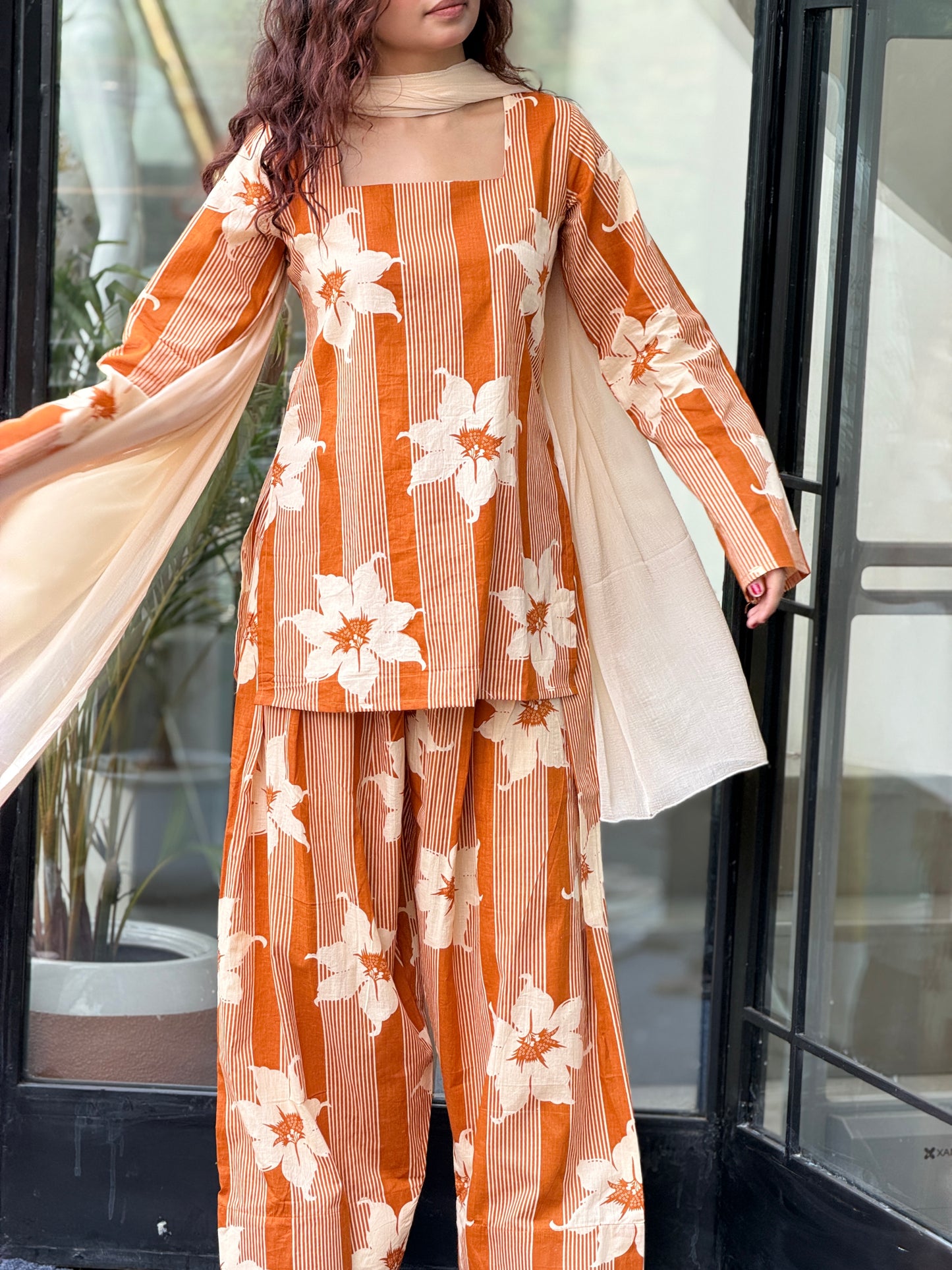 3 piece cotton farsi suit