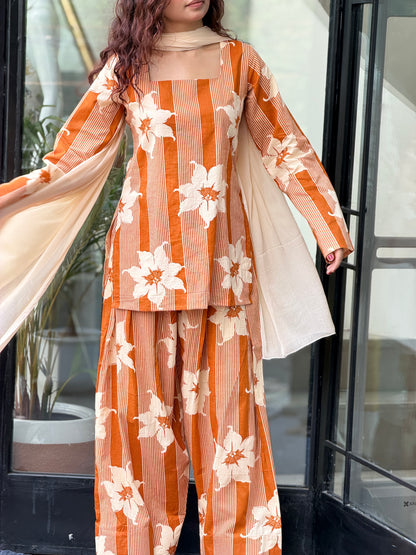 3 piece cotton farsi suit