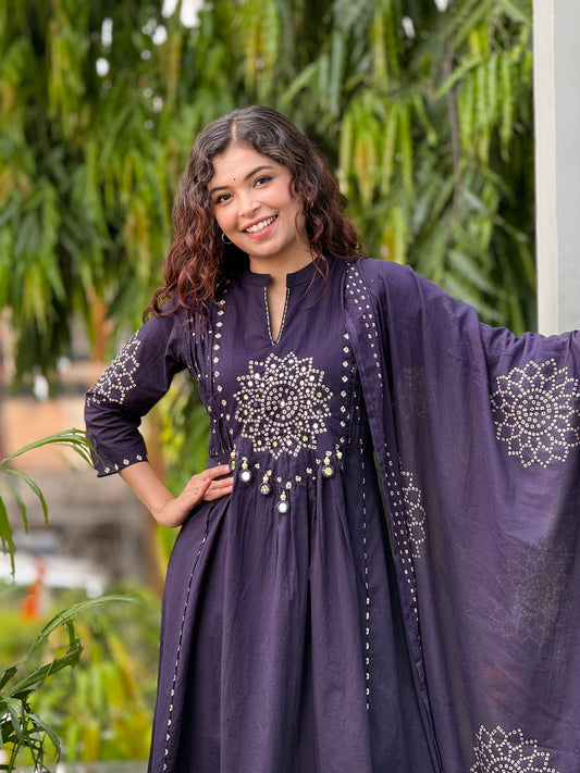 3 piece pure cotton  suit set