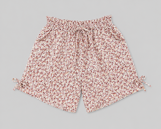 Spring Blossom Tie-Up Shorts