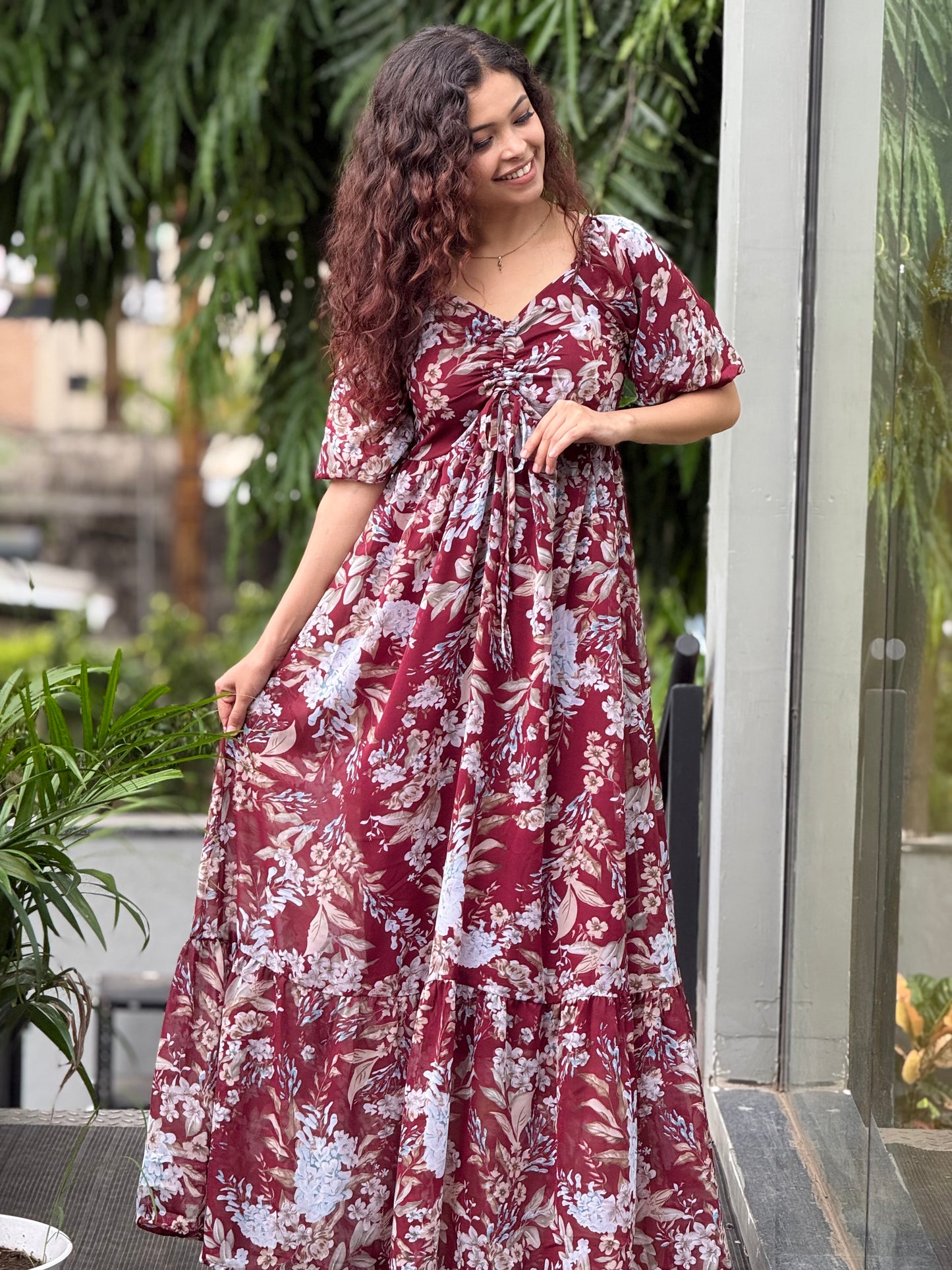 Floral one piece dress