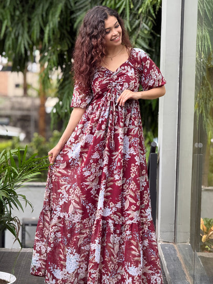 Floral one piece dress