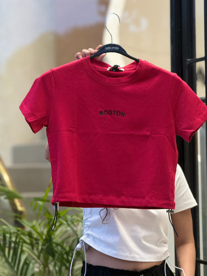 Boston crop t-shirts