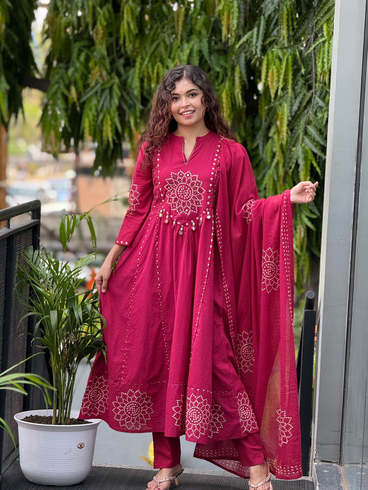 3 piece pure cotton  suit set