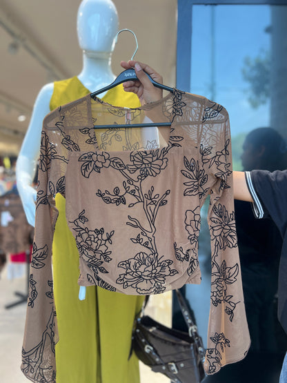 Bell sleeves top