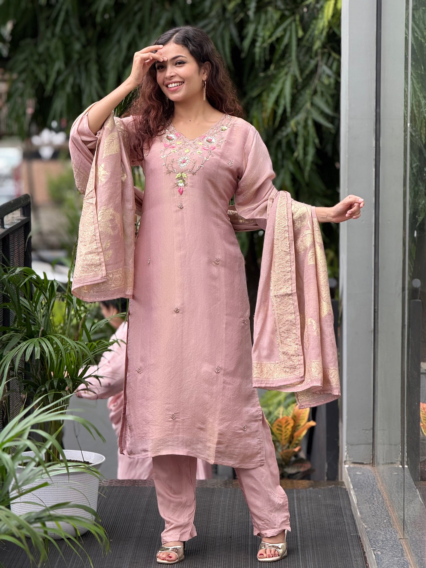 3 piece partywear suit set