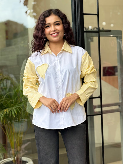 Stone Heart detail shirt