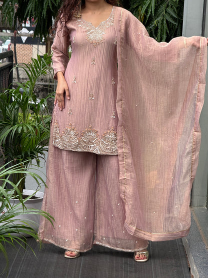 3 piece partywear plazzo set