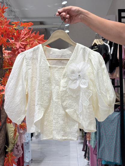 Partywear top with inner