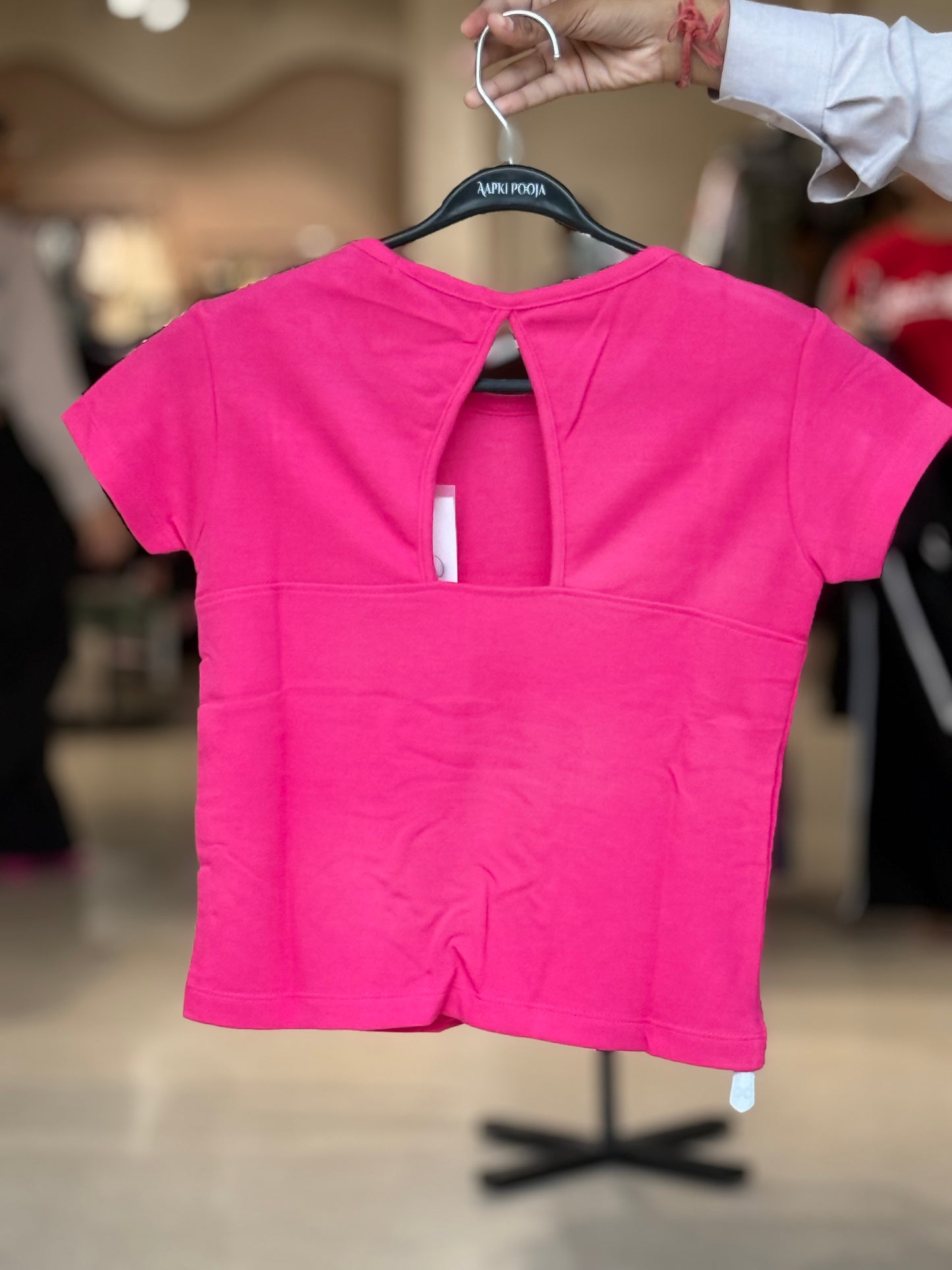 Ribbed Top with Back Cut-Out Detail