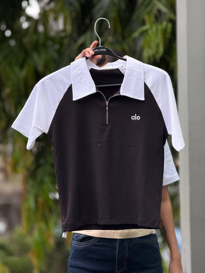 Zip polo everyday T-shirt