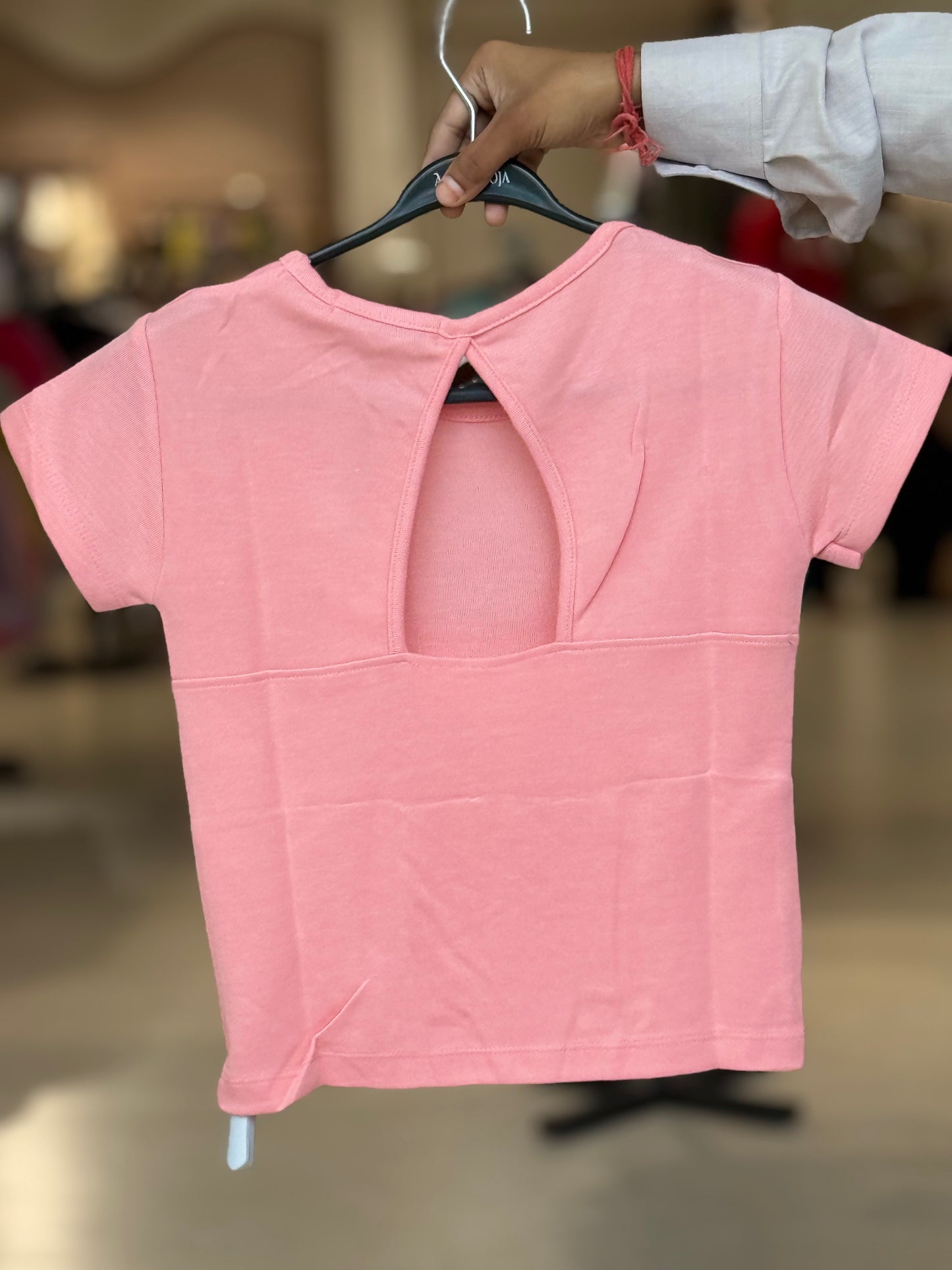 Ribbed Top with Back Cut-Out Detail