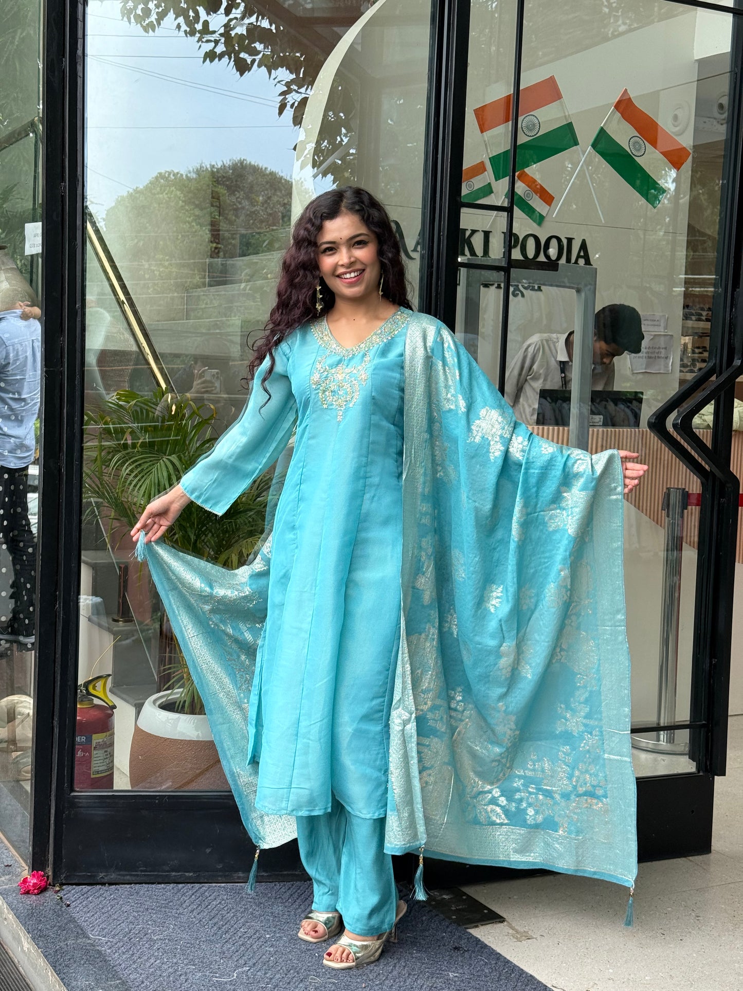 3 piece partywear suit set
