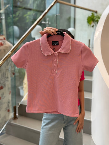 Body fit polo Top