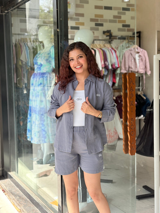 Alo 3-Piece Linen Co-Ord Set