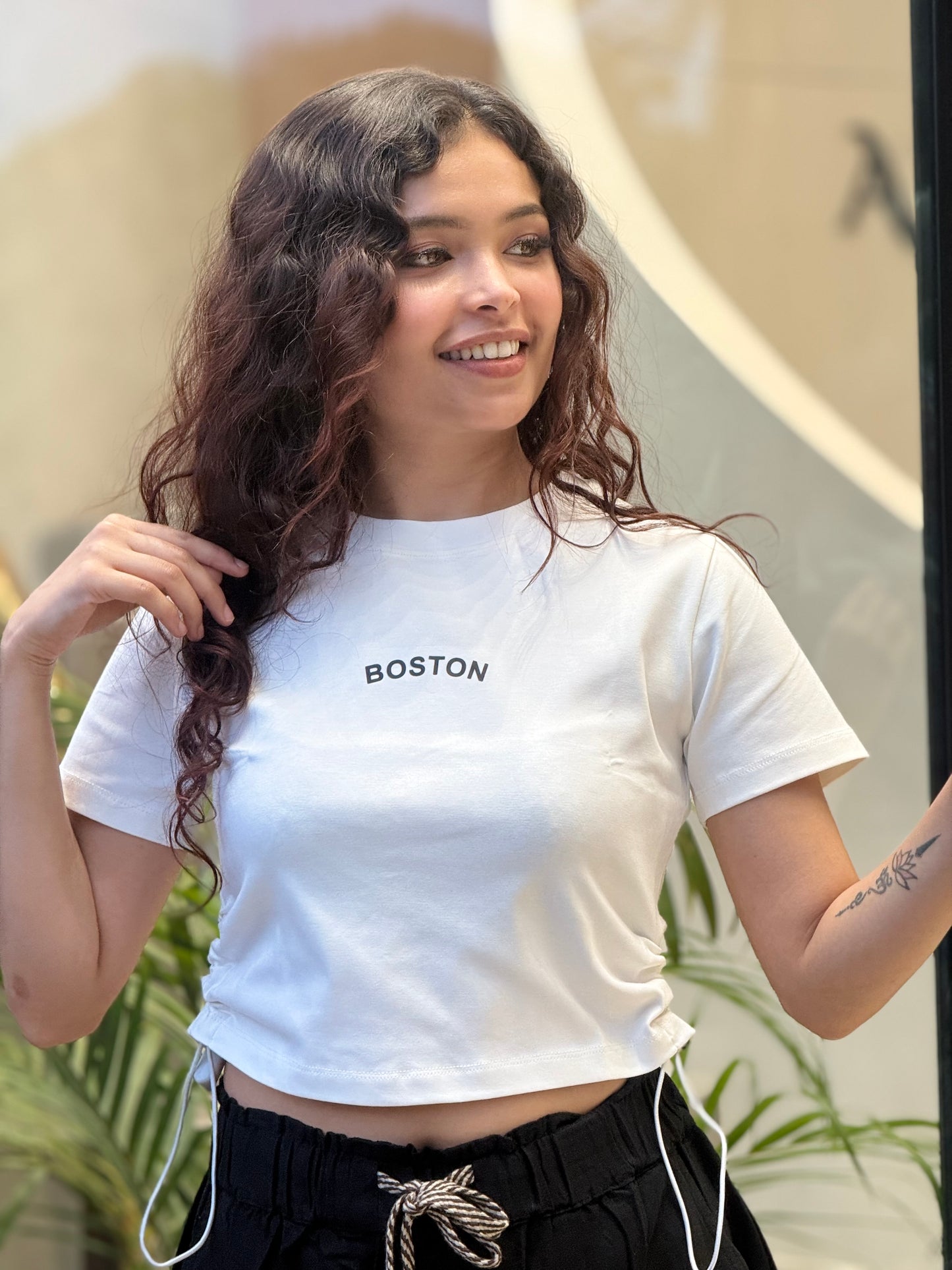 Boston crop t-shirts
