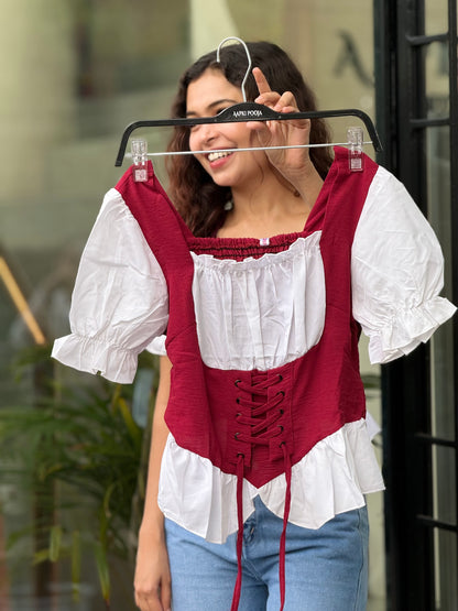 Corset body fit top