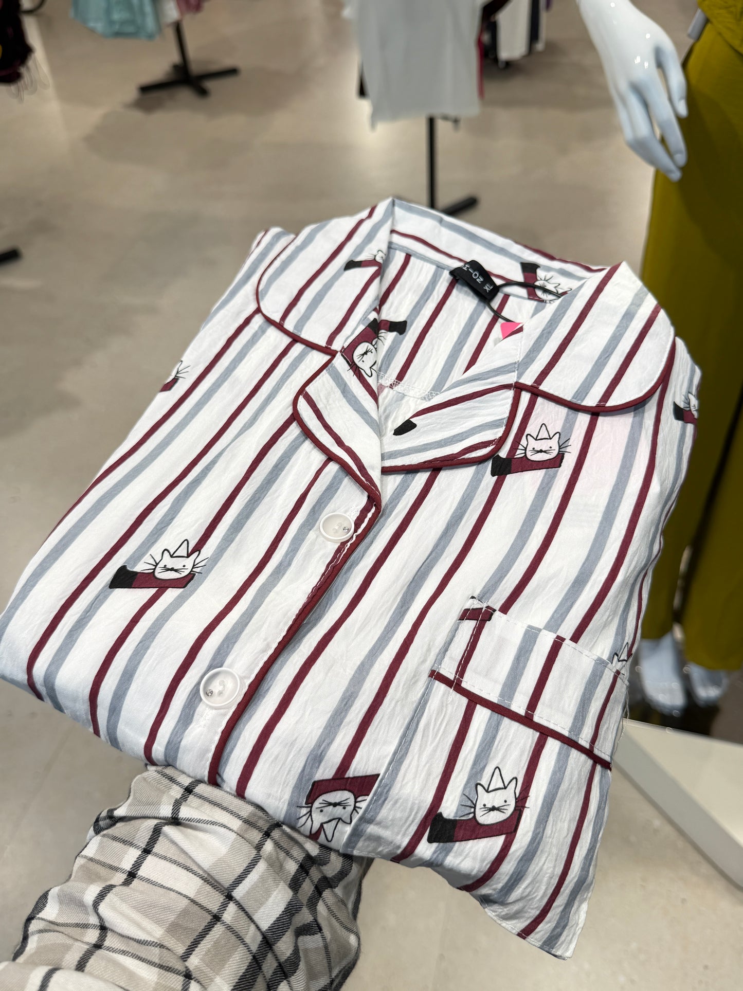 Printed three piece night suits