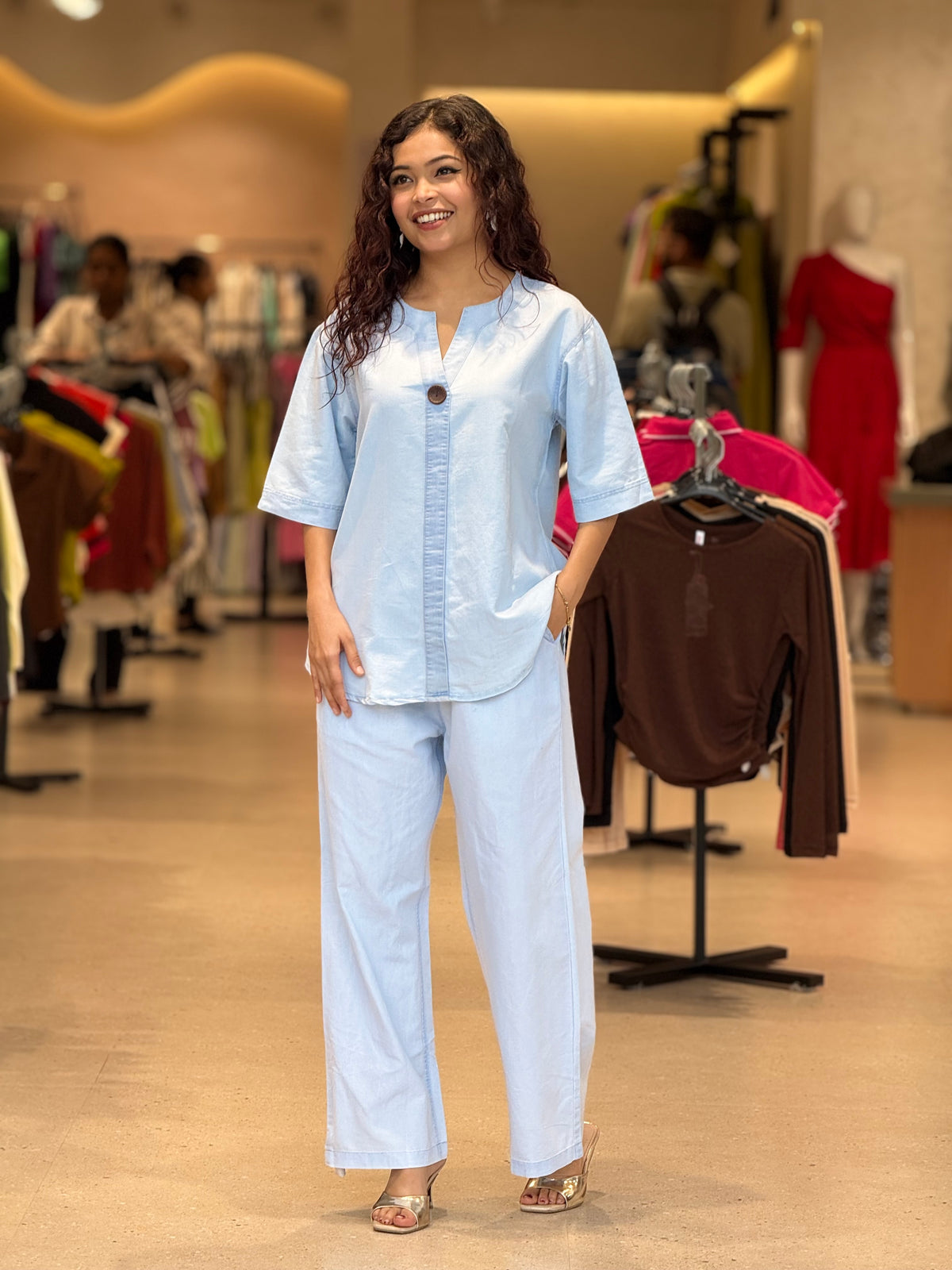 denim co-ord set
