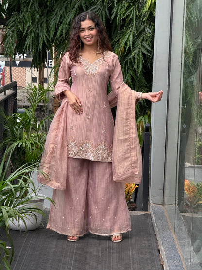 3 piece partywear plazzo set