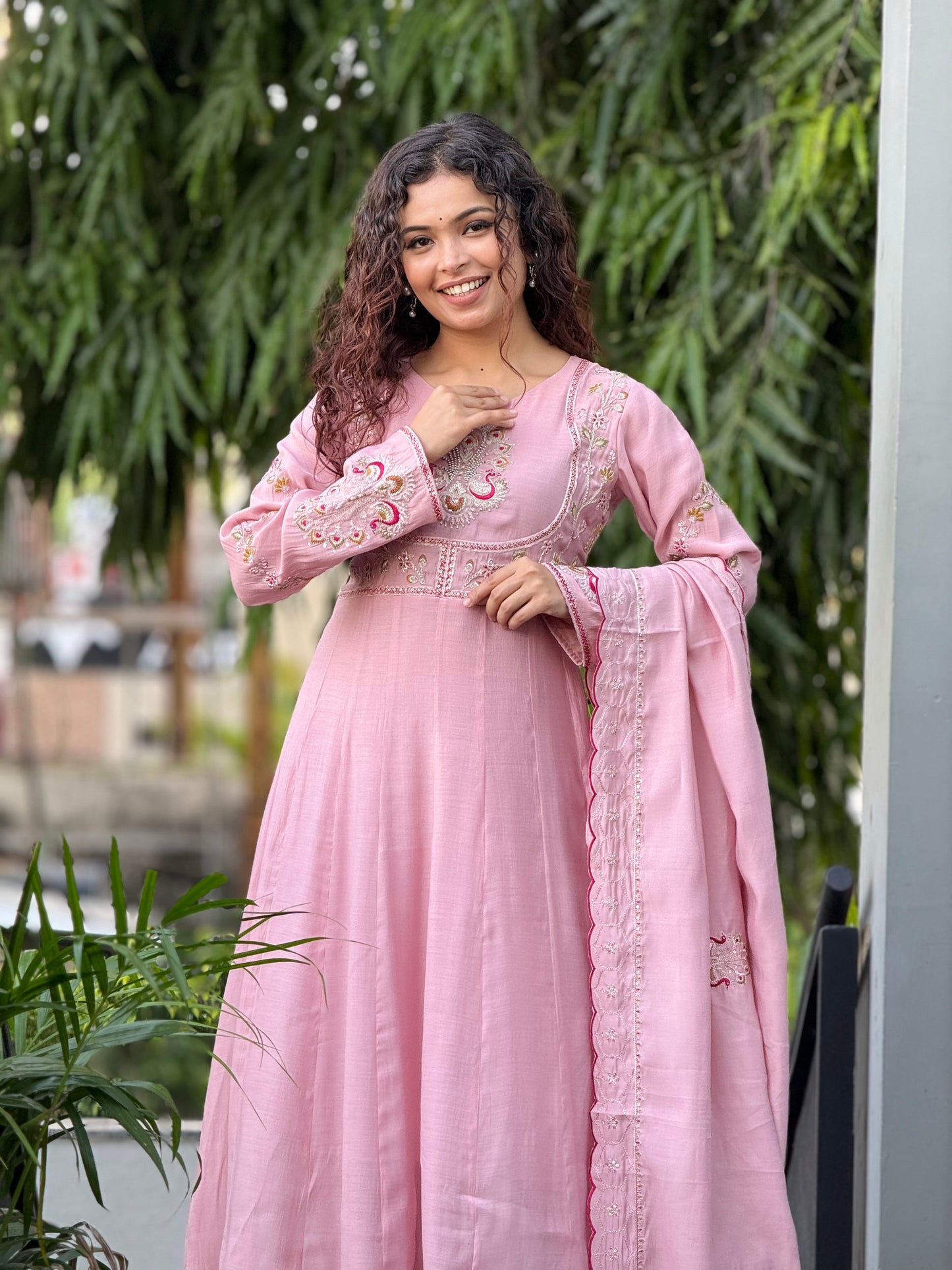 3 piece partywear embroidered suit set