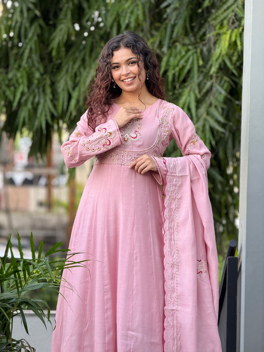 3 piece partywear embroidered suit set