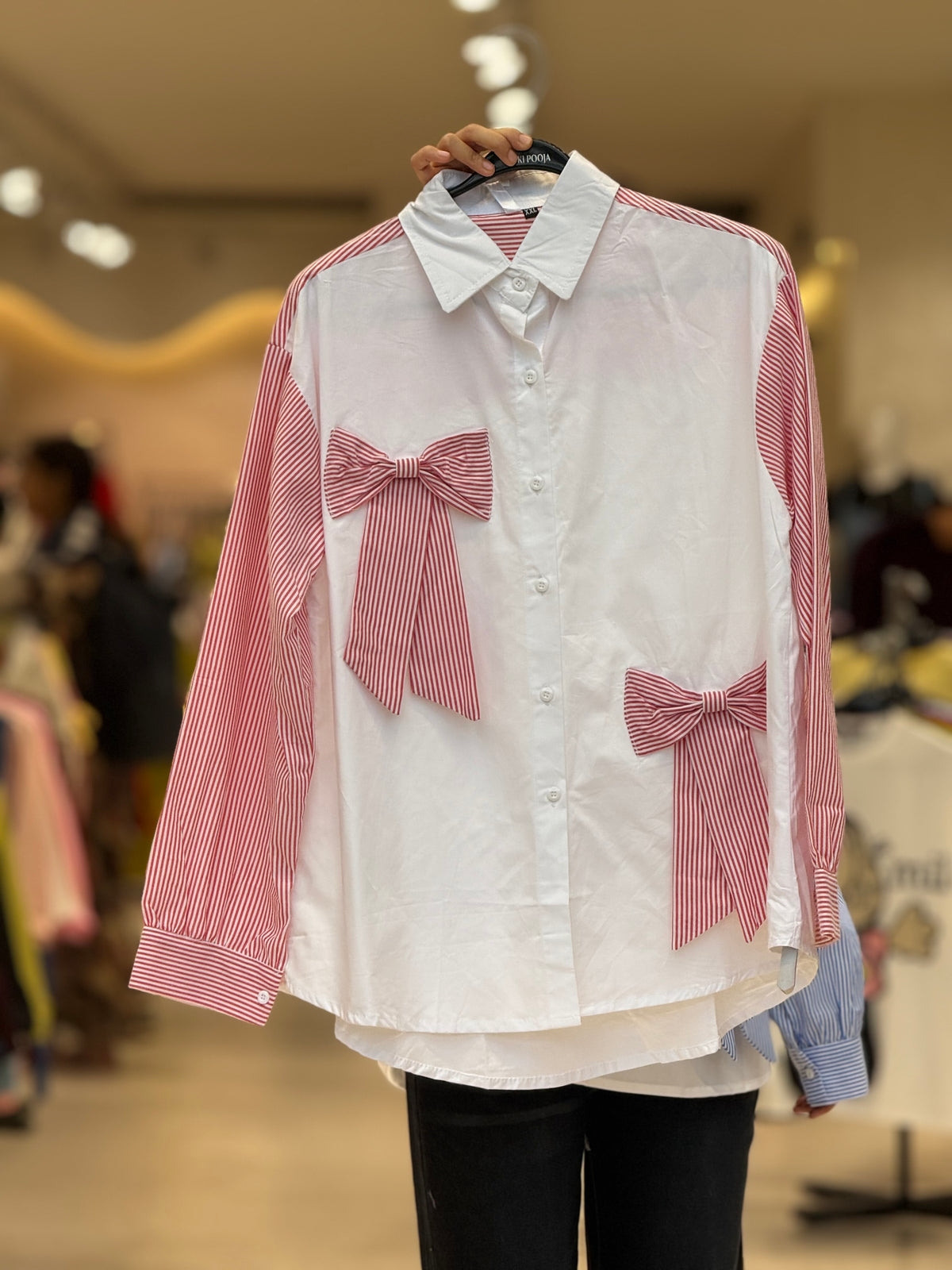 Bow detail shirt
