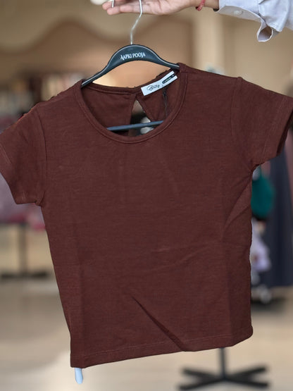 Ribbed Top with Back Cut-Out Detail