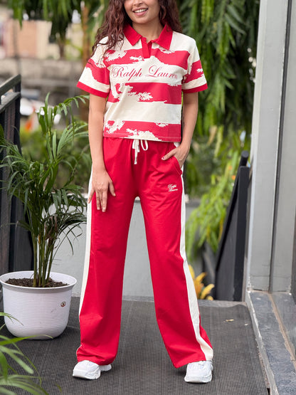 Polo tee and lower co-ord set