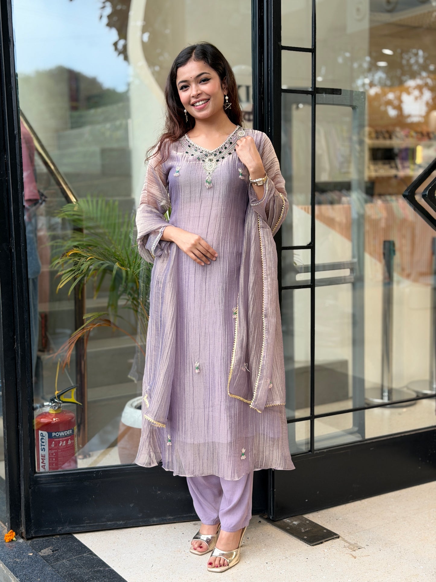 3 piece partywear suit set