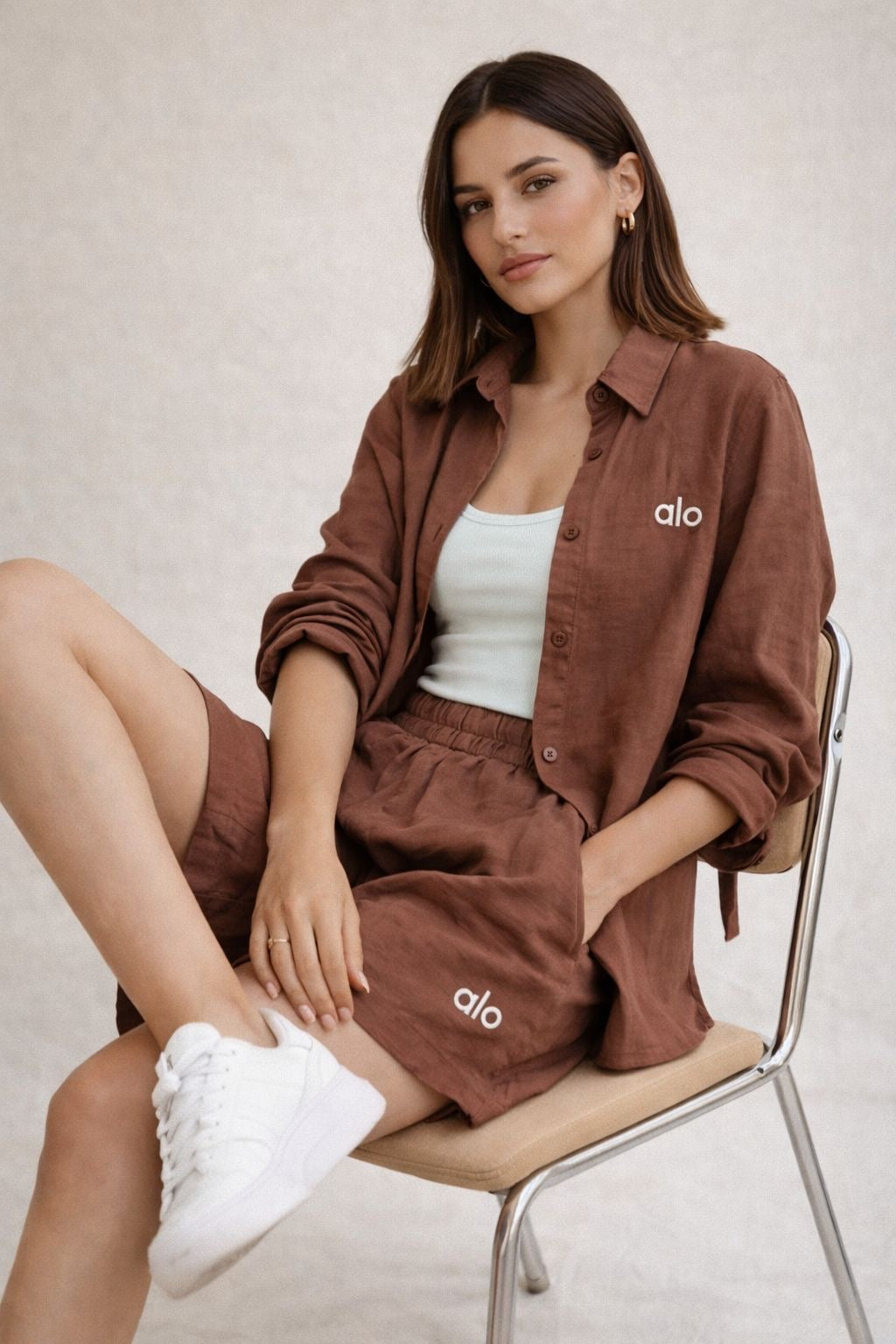 Alo 3-Piece Linen Co-Ord Set