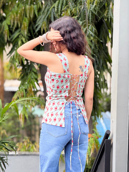 Padded backless top