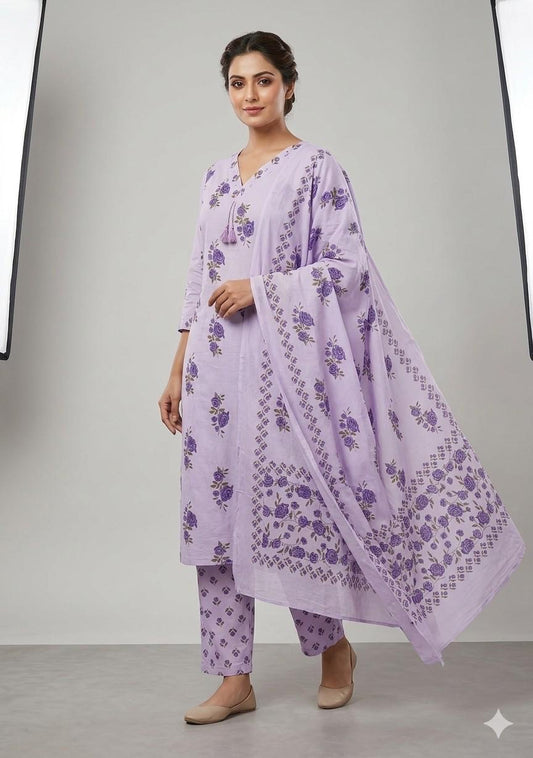 Pure cotton suit set